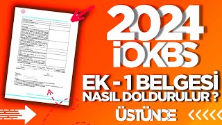 BURSLULUK SINAVI 2024 EK1 BELGESİ NASIL DOLDURULUR  İOKBS 2024 BURSLULUK SINAVI bursluluksınavı [upl. by Cantone425]