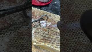 Jewelry Making How to Solder A Bezel Setting Onto A Sterling Silver Ring Shank [upl. by Egwin]