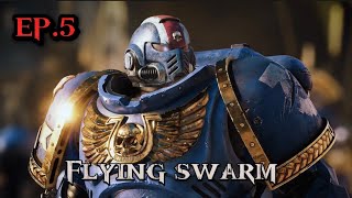 WARHAMMER 40k SPACE MARINE 2  ep 5 flying xenos swarm [upl. by Ahsiuqal]