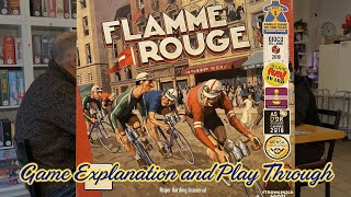 Flamme Rouge Rules setup and play through [upl. by Tessler]