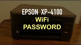 How To Find WiFi Password of Epson Xp 4100 Printer review [upl. by Nawk]