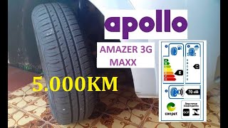 Pneu Apollo Amazer 3g maxx aos 5000km Primeiras impressões [upl. by Larissa281]