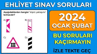 AÇIKLAMALAR ÇOK ÖNEMLİ  OCAK ŞUBAT 2024 Ehliyet Soruları  Ehliyet Sınav Soruları 2024 [upl. by Ashwell]