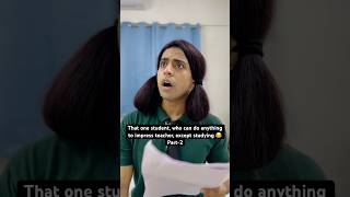 Part2 Did you have such a classmate😂😂 later they become HR 😂🤣 youtubeshorts school [upl. by Irrabaj]