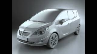 3D Model of Opel Meriva B 2011 Review [upl. by Anicul]