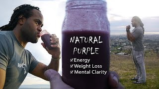 Smoothie Recipe For Weight Loss Boosting Energy amp Brain Alertness  Natural Purple [upl. by Enirroc821]