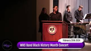 Woodhaven High School Band Black History Month Concert PT 1 [upl. by Ecnadnac200]