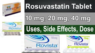 Rosuvastatin tablet  Rosuvastatin tablet ip 10 mg 20 mg 40 tablet  uses side effects Dosage [upl. by Serrell672]