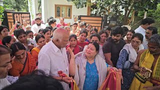 RAJENDRA PRASAD FAMILY MEMBERS EMOTIONAL VIDEO AT RAJENDRA PRASAD DAUGHTER HOUSE [upl. by Curcio]