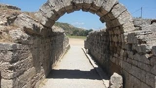 ANCIENT SANCTUARY OF OLYMPIA GREECE [upl. by Matlick610]