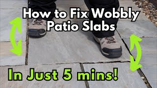 Fix Your Rocking Patio Slabs With This Easy Solution [upl. by Urbanna]