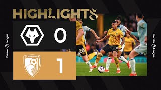 Defeat at Molineux  Wolves 01 Bournemouth  Highlights [upl. by Airdni]