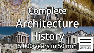 Architecture History All Architectural Styles amp Epoches Complete Overview University Lecture [upl. by Oninrutas979]