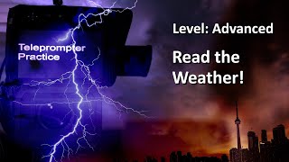 Teleprompter Practice  Advanced  Reading the weather [upl. by Pomeroy]