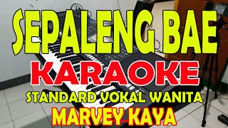 PALENG BAE KARAOKE MARVEY KAYA VOKAL CEWE [upl. by Eydie]