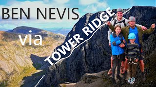 Ben Nevis via Tower ridge  Mountaineering with kids [upl. by Mohandas]