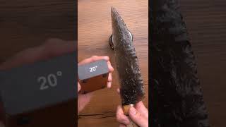 Taking on the challenge to sharpen an Obsidian Knife with Tumbler Rolling Sharpener [upl. by Isiahi484]