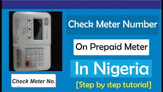 How To Check Meter Number On Prepaid Meter [upl. by Garin]