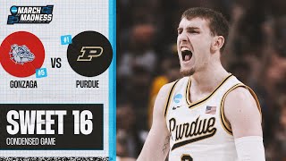 Purdue vs Gonzaga  Sweet 16 NCAA tournament extended highlights [upl. by Thesda]