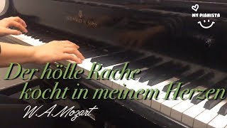 Der hölle RacheKönigin der Nacht Queen of the night Piano accompaniment Opera karaoke [upl. by Chaves]