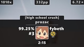 fybeth  brakence  prozac high school crush 9925 3 332pp FC [upl. by Enyt]