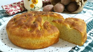 FOCACCIA di PATATE ALTA e SOFFICE  Ricetta FACILE di A modo MIO [upl. by Kilk]