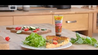 Tarte Tomates Courgettes avec Purée dAromates MAGGI [upl. by Sura]