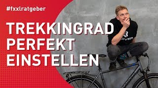 Trekkingrad Sitzposition perfekt am Fahrrad auf Dich einstellen [upl. by Enahc]