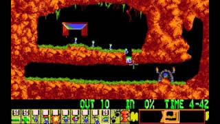 Lemmings PC  Level 1 Just dig [upl. by Shaine]