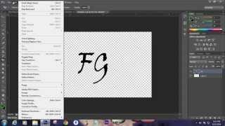 How to create watermark using photoshop cs6 [upl. by Wallis]