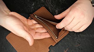 Leather Zipper Wallet Pt 2 Preview Online Fine Leathercraft Courses [upl. by Ysle976]