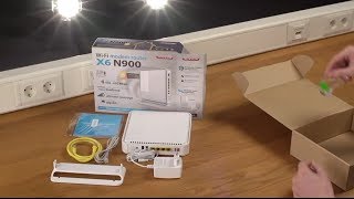 Unboxing e installazione di Sitecom WLM6600 WiFi Modem Router X6 N900  ITALIANO [upl. by Durning343]