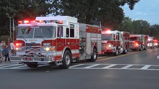 2024 GreenlawnNY Fire Department Firemans Fair Parade 82924 [upl. by Yunfei3]