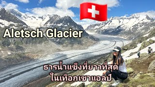 Aletsch Glacier ธารน้ำแข็งที่ยาวที่สุดในเทือกเขาแอลป์ Switzerland [upl. by Emylee]