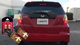 How to Replace Brake Lights amp Turn Signals In a 2009 Honda Fit  7443 LED Bulbs [upl. by Yorgos]