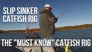 Slip Sinker Rig the One quotMust Knowquot Catfish Rig [upl. by Anilek310]