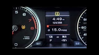 How to Reset Low Tire Pressure Monitoring System Resetting Low Tire Pressure Audi Process [upl. by Aidni]