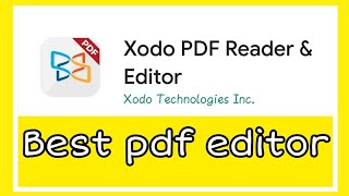 Xodo pdf editor  How to edit pdf file for free  Best pdf editor for educators [upl. by Galang]