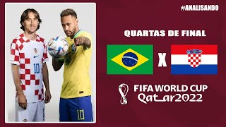 Brasil 21X14 Croácia  Quartas de Final  Copa do Mundo  Catar 2022 análise [upl. by Adnana]