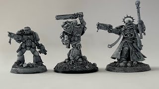 Space Marine conversions Primaris Chaplain and Captain from the Sternguard box 40k [upl. by Alesiram615]