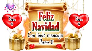 🎄🥂Bonito mensaje de navidad para ti🎄🥂FELIZ NAVIDAD 2023 Y PROSPERO AÑO 2024 🎄Feliz noche buena [upl. by Brackely504]