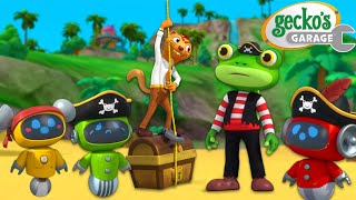 Pirate Treasure Hunt 🏴‍☠️  Geckos Garage  Trucks For Children  Cartoons For Kids [upl. by Schiff]