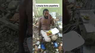 Limpia bota papeleta el más viral y su buen plato de comida humor alofoke shortvideos comida [upl. by Eicart100]