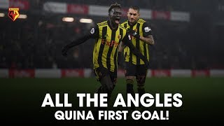 ALL THE ANGLES  QUINAS FIRST GOAL 🙌 [upl. by Onin]