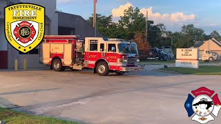 Fayetteville Fire Department Engine 92 Returning to Quarters [upl. by Eetse]