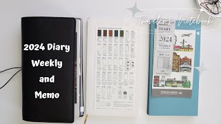 Planner  2024 Travelers Company Diary Weekly and Memo [upl. by Nirehtac399]