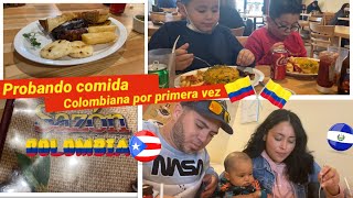 Probando comida colombiana por primera vezun día en familia [upl. by Adniral]