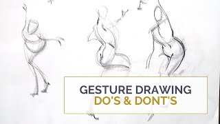 GESTURE DRAWING DOs and DONTs Stop doing this and focus on the right things instead [upl. by Akiemehs]