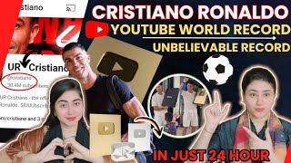 Cristiano Ronaldo YouTube Channel  Breaks World Record  30 Million Subscribers In 2 Days Cr Fans [upl. by Acessej487]