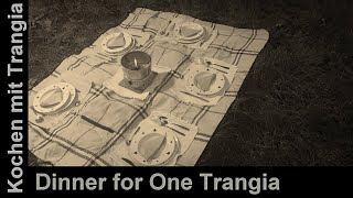 Draußen Kochen Dinner for One Trangia  Das Menü zum Silvester Klassiker Camping Rezept [upl. by Adnorhs]